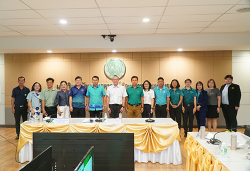 ประชุมหารือแนวทางในการวิจัยพัฒนาสายพันธุ์กุ้งก้ามกราม ระหว่าง สำนักงานประมงจังหวัดนครปฐม กับ มหาวิทยาลัยเกษตรศาสตร์ วิทยาเขตกำแพงแสน